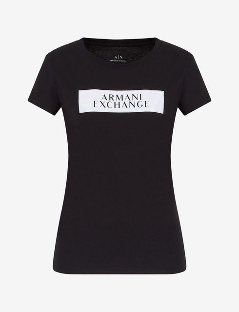 Armani Exchange Tshirt For women - ארמני אקסצ'יינג בטישרט יוקרתית לנשים שחור